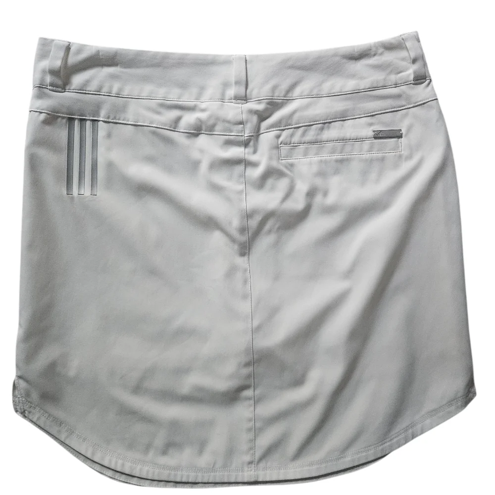 ADIDAS White Athletic Golf Tennis 3-Stripes White Skort | SZ 4 - Picture 3 of 11